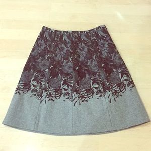 Talbots gray wool skirt size 6 petite